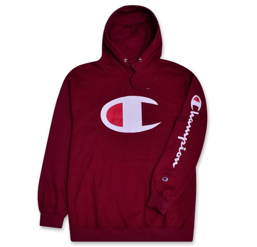 Champion Hoodie for Men Big and Tall Mens Oversized Pullover Fleece Sweatshirt