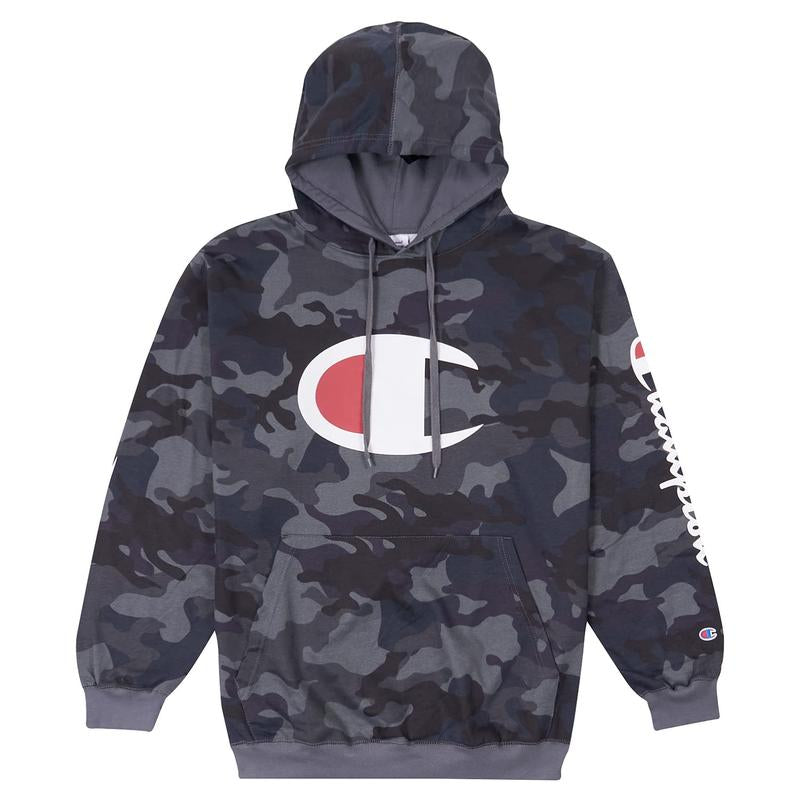 Champion Hoodie for Men Big and Tall Mens Oversized Pullover Fleece Sweatshirt