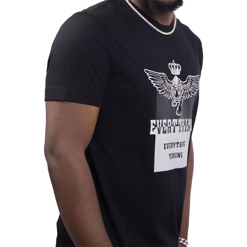Men'S Flying Tiger Graphic Strenchy T-Shirt, Trendy Summer Clothes - Streetwear Menswear Tropical Shortsleeve Underwear Crewneck Top - Tshirt, Gamis Casual Slogan Tees