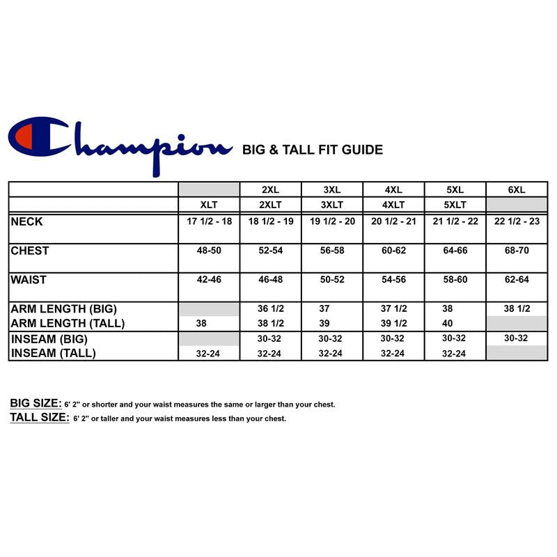 Champion Hoodie for Men Big and Tall Mens Oversized Pullover Fleece Sweatshirt