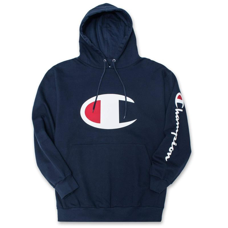 Champion Hoodie for Men Big and Tall Mens Oversized Pullover Fleece Sweatshirt