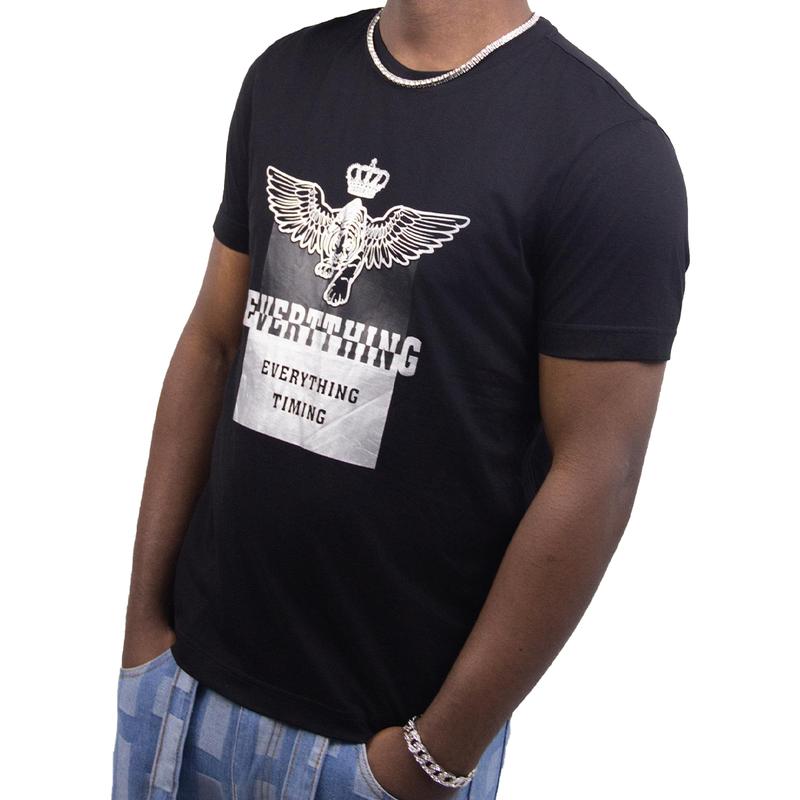 Men'S Flying Tiger Graphic Strenchy T-Shirt, Trendy Summer Clothes - Streetwear Menswear Tropical Shortsleeve Underwear Crewneck Top - Tshirt, Gamis Casual Slogan Tees